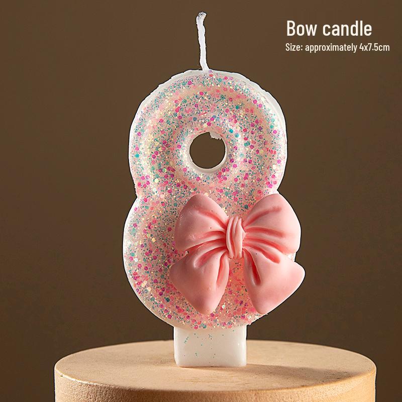 2025 Creative Lotus Birthday Number Candles for One-Year-Old Boys & Girls