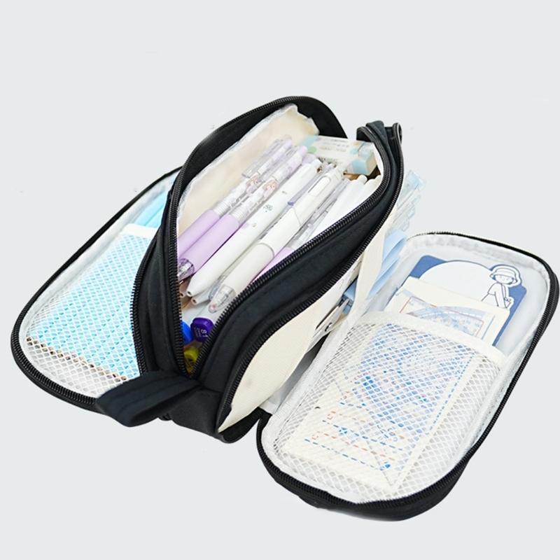 Practical Pencil Case Simple Pencil Bag Large Capacity Pen Case Pen Pouch Aesthetic Pen Bag Pencil Organisers