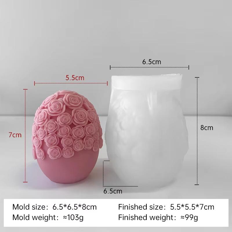 DIY Easter Egg Silicone Mold Handmade Aroma Candle Plaster Easter Decoration Molds Candle Making Supplies