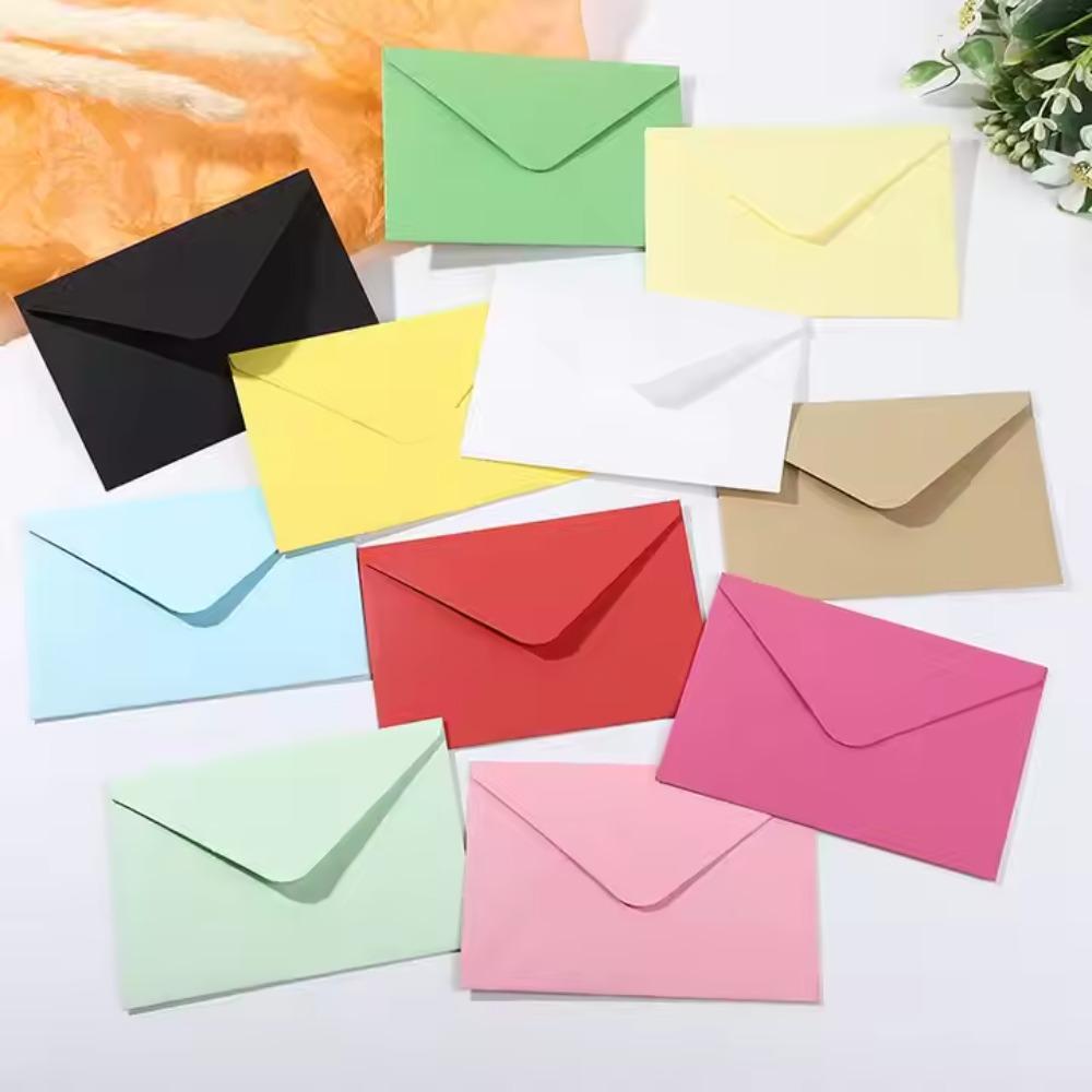 10pcs Gift Envelope Blank Mini Paper Window Envelopes Wedding Invitation Envelope Envelopes for Letters Mailers