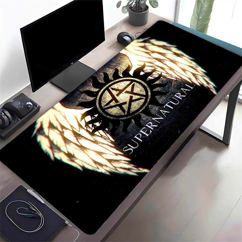 Supernatural Angel Wings Large Gaming Mouse Pad Nonslip Rubber Base Waterproof Desk Mat For Office Pc Laptop