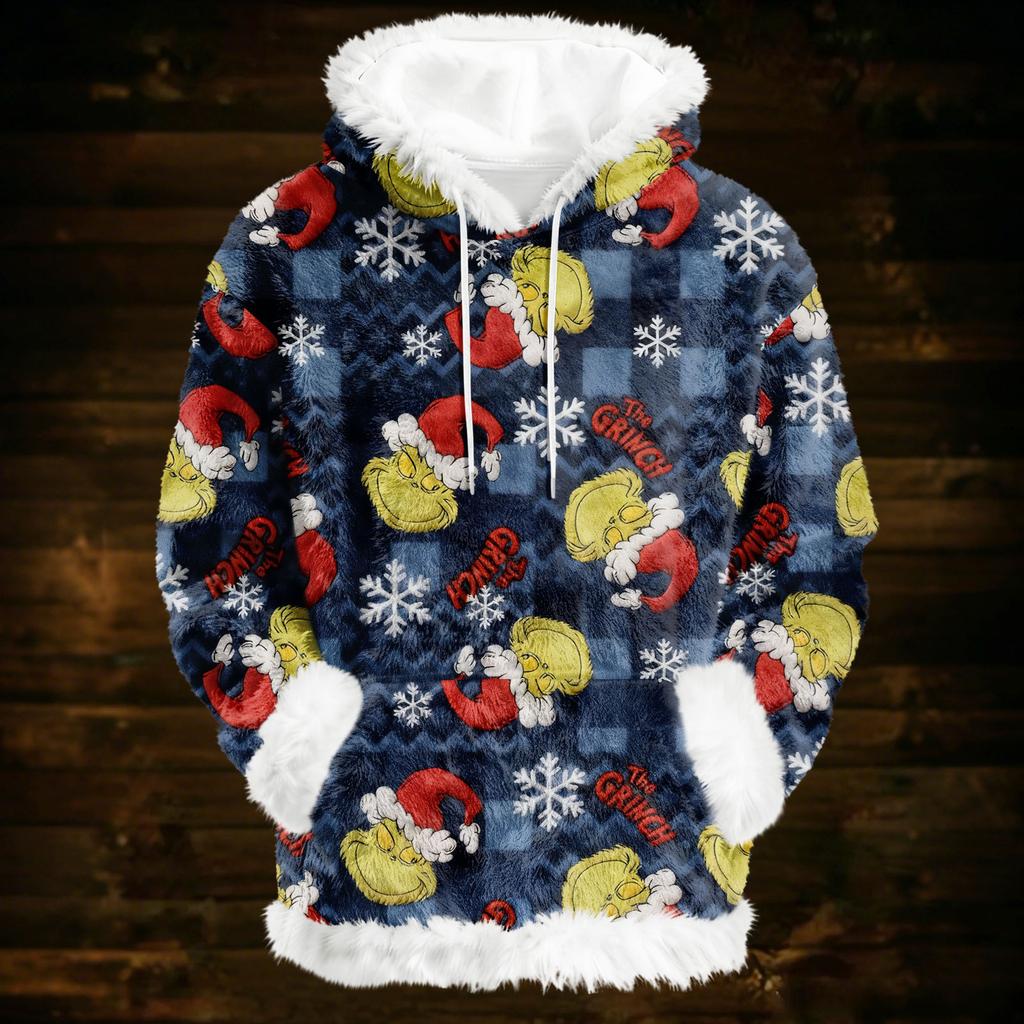 Φούτερ με Κουκούλα Για Γυναίκες Oversized Χειμερινά Βελούδινα Χαριτωμένα Φούτερ Πουλόβερ Μοντέρνα Φθινοπωρινά Χειμερινά Ρούχα