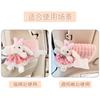 Cute doll car tissue box cartoon car tissue hanging bag plush doll car paper bag hanging type