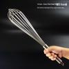 Commercial 304 Stainless Steel Egg Beater - 16 Wire Whisk for Baking and Whipping Cream, Large Size