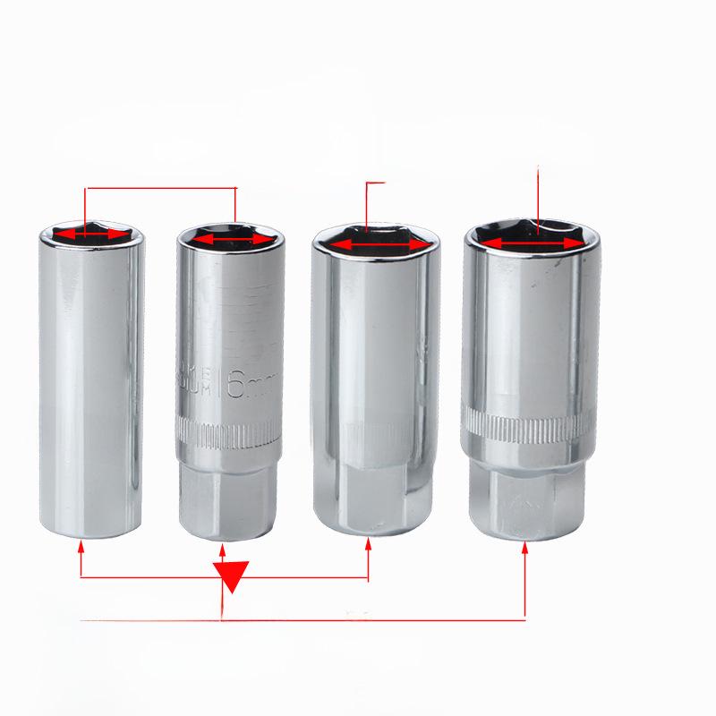 Hexagonal Spark Plug Socket Wrench Set, 16mm & 21mm Extended Removal Tool
