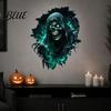 PVC Wall Stickers Halloween Theme Sticker Horror Skull Decal Waterproof Self-adhesive Removable Art Art for Home Living Room Bedroom And