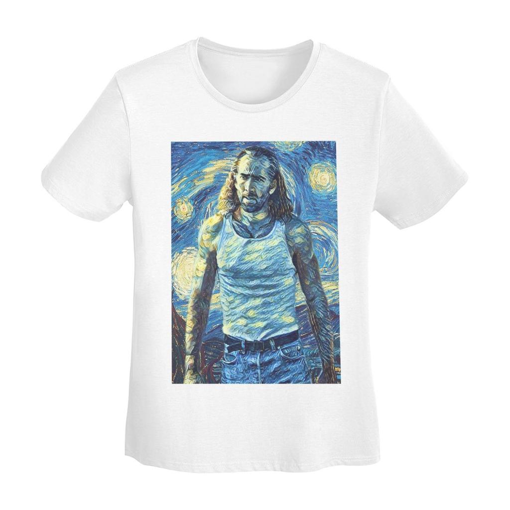 Nicolas Cage Stage TShirt Women Short Sleeve T Shirts ONeck Clothing Cotton Summer Tees Streetwear