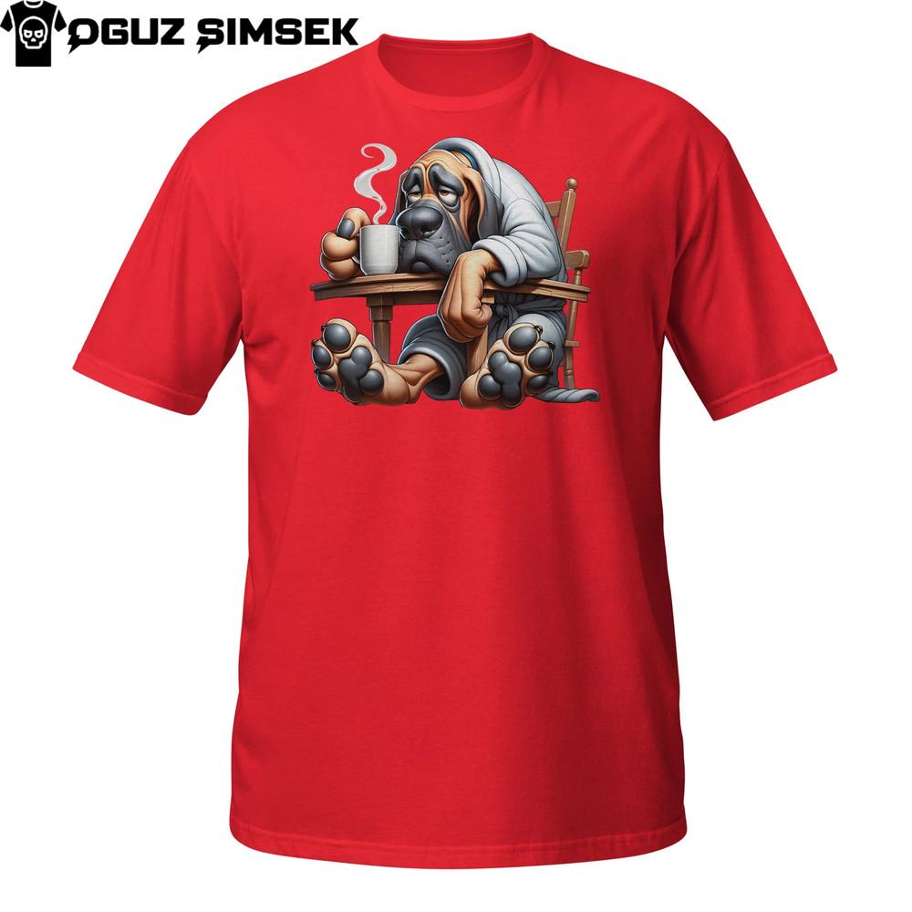 

Футболка Exhausted Hound Coffee | Уставшая собака в халате с кружкой Футболка Унисекс 4XL