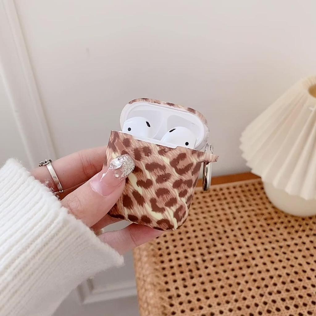 Leopard print earphone case for AirPods 1 generation protective cover silicone soft case Apple 1/1 generation earphones