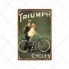 Segni Metallici Bici Vintage Poster Retro Bici da Ciclismo Decorazione Bar Pub Club Shabby Chic Pittura Artistica da Parete Targhetta 20x30cm