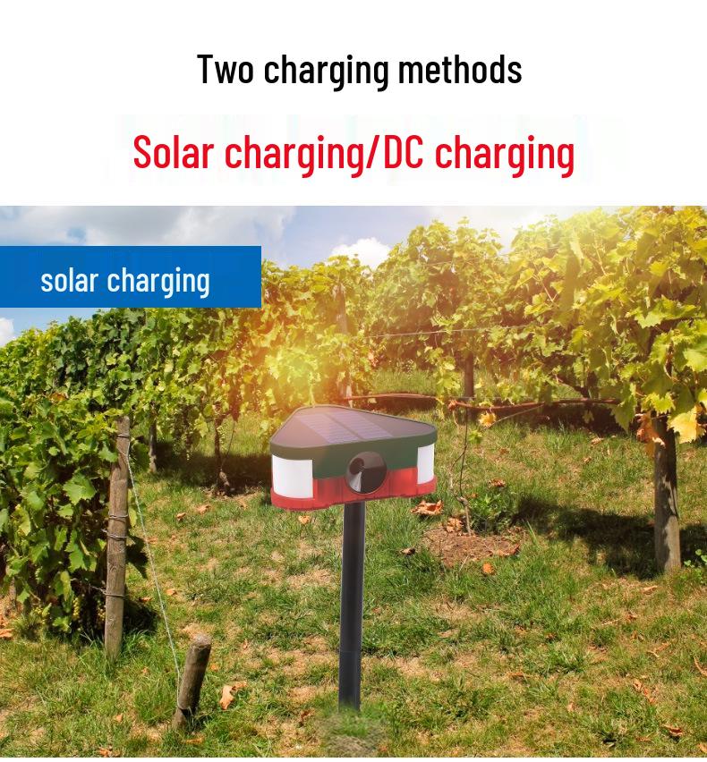 Solar Ultrasonic Animal Repeller: Birds, Mice, Dogs, and Wild Boars
