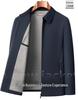 Men's Wrinkle-Resistant Lapel Jacket - Spring/Autumn Casual Business Style for Middle-Aged and Elderly