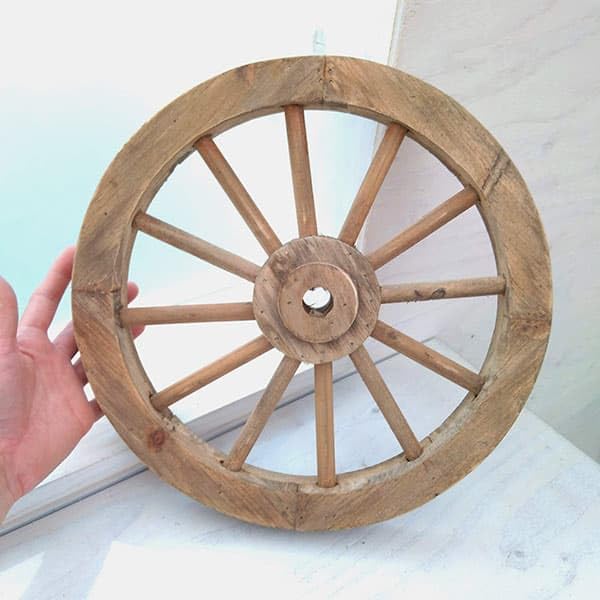 Murataya Sangyo Wood Wheel, Small, Brown, 6321