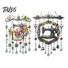French Country Window Pendant Vintage Sewing Machine Crystal Wind Chime, Acrylic Outdoor Hanging Suncatcher, Unique Garden Chime Colorful Pendants for
