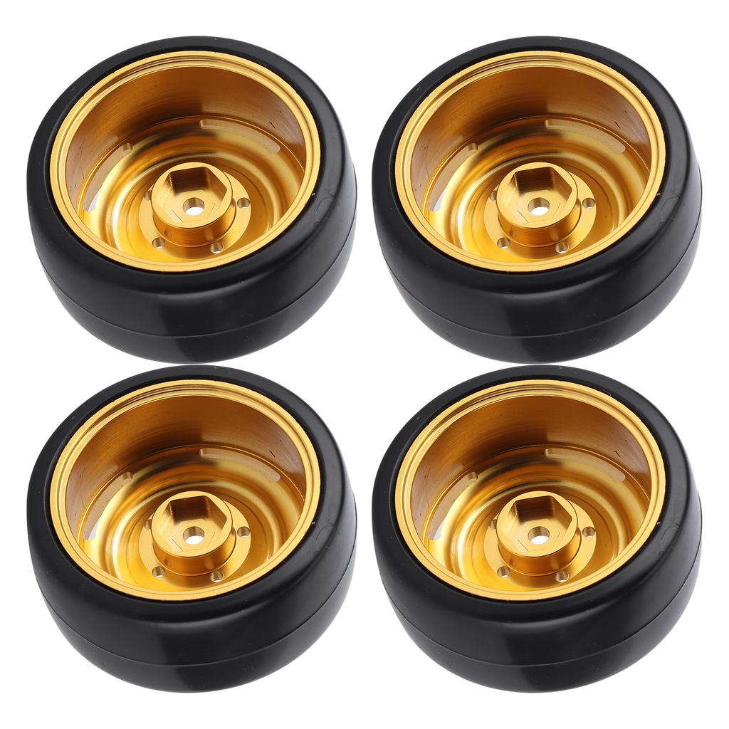 4Pcs 63mm RC Car Metal Hub Drift Tire Replacement Parts Accessory Fit for WPL D12 RC Truck