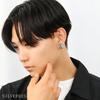[Shinjuku Gin No Kura] Rhinoceros Beetle Sterling Silver 925 Earring (Single Earring) 3D Realistic Insect Beetle Creature Merchandise Stud