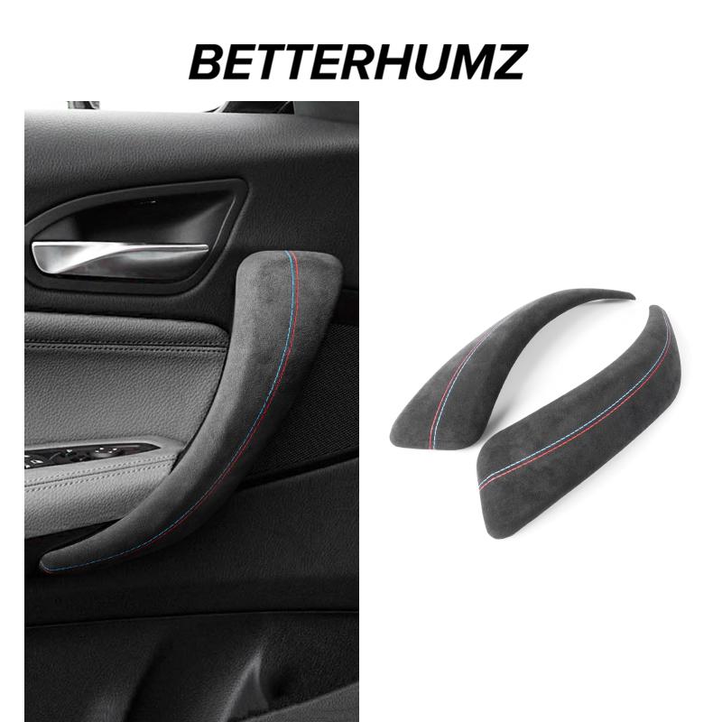 Made of Alcantara Wrap For BMW F20 Series 1 Car Interior Door Pull Handle Strip Armrest Panel Trim Covers Tuning Accessories