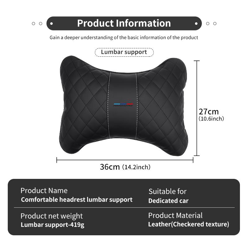 AAAQV1 For BMW Car Neck Rest Headrest Cushion Pillow Interior Accessories 5 Series G30 G31 G32 G38 2021 2020 2019 2018 E46 E91