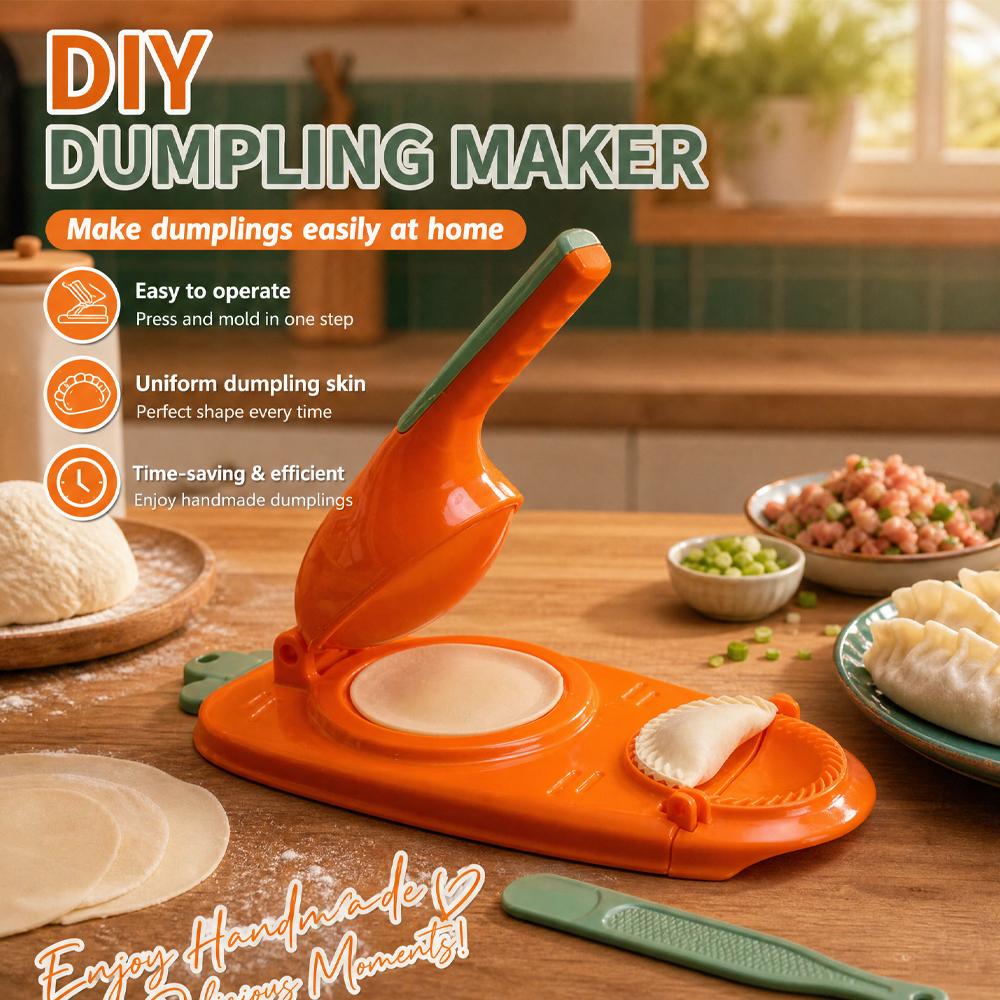 Manual Dumplings Maker Press Device Dumpling Mold Manufacturing 2 in 1 Skin Wrapper Kitchen Raviolis Empanadas Kitchen Gadgets