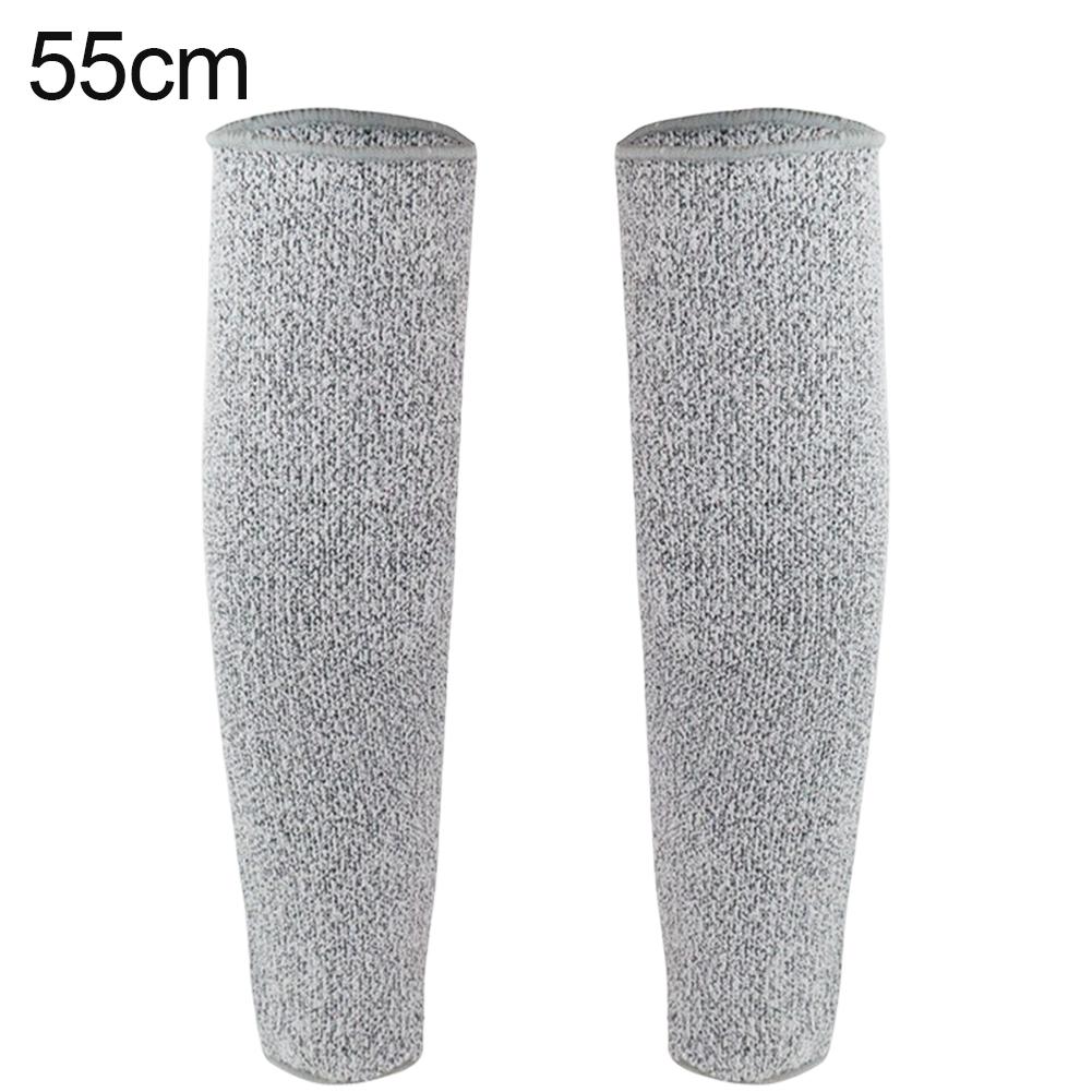 A Pair Of Cut-resistant Arm Sleeves With Thumb Holes, Safe For Gardening And Welding Work HPPE Sleeves