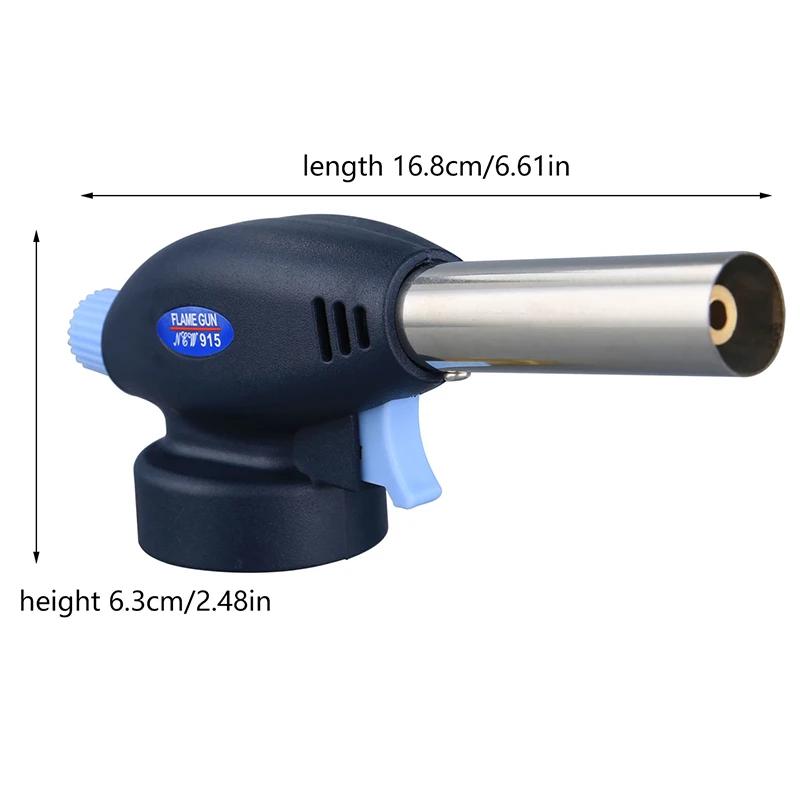 

Portable Welding Torch Flame Gun Gas Butane Burner Outdoor Camping BBQ Lighter Heating Ignition Flamethrower Welding Equipment серебряный