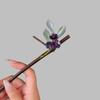 Bamboo Tassel Hairpin: Ancient Style with Flower Design for Qipao and Hanfu Updos