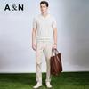 Men's Silk-Linen Blend Knitted Polo Shirt
