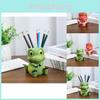 Adorable Cartoon Dinosaur Desk Organizer Cute Resin Pencil Holder For Students