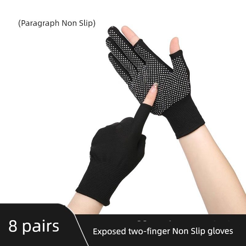 

Нескользящие перчатки с сенсорным экраном, защита от солнца, летние тонкие дышащие, с открытыми пальцами, для электромобиля, велоспорта, спорта, мужские и женские, для активного отдыха, пеших походов 8 pairs [13-pin blank + pvc dispensing]]