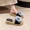 Thick-bottomed Lightweight Princess Small Slippers Flower Slippers Women's 2025 Summer New Cool Slippers Women's Summer Outer Wear