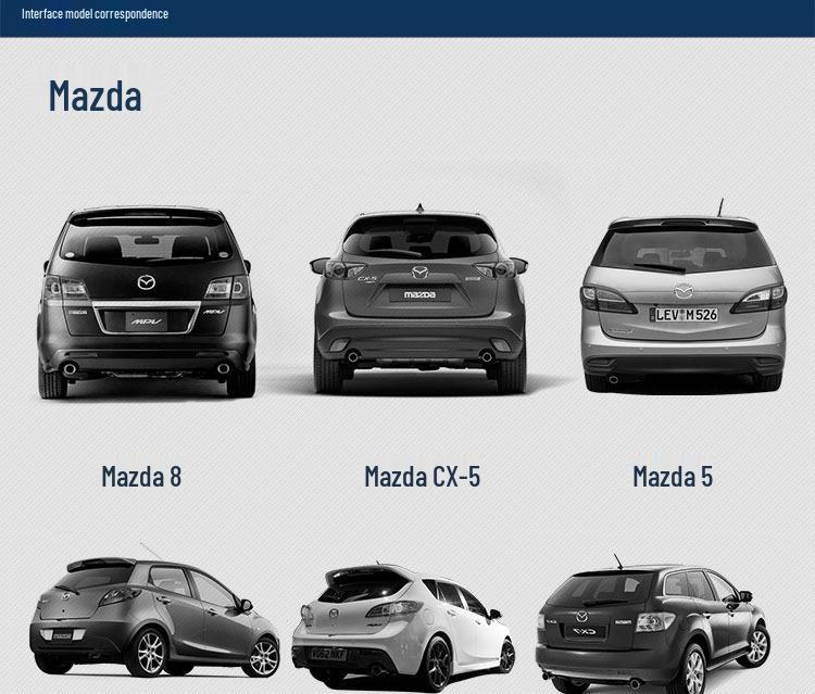 Compatible Rear Wiper for Mazda Models: 2, 3, 5, 6 Ruiyi, 8, CX-4, CX-5, CX-7, Xingcheng and Angkesaila