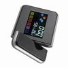 Digital LED Weather Forecast Projector Calendar Humidity Display Alarm Clock(Black)