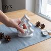 Minimalist Festive Accessory Christmas Tree Candle Holder, 3D Printed Tealight Stand, Rustic Indoor Holiday Ornament Farmhouse Dining Table