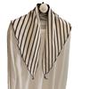Striped premium outer shawl vertical strip versatile simple triangle scarf with silk scarf shading breathable triangle scarf