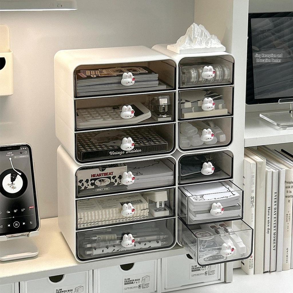 Small Desktop Drawer Storage Box for Cosmetics and Sundries