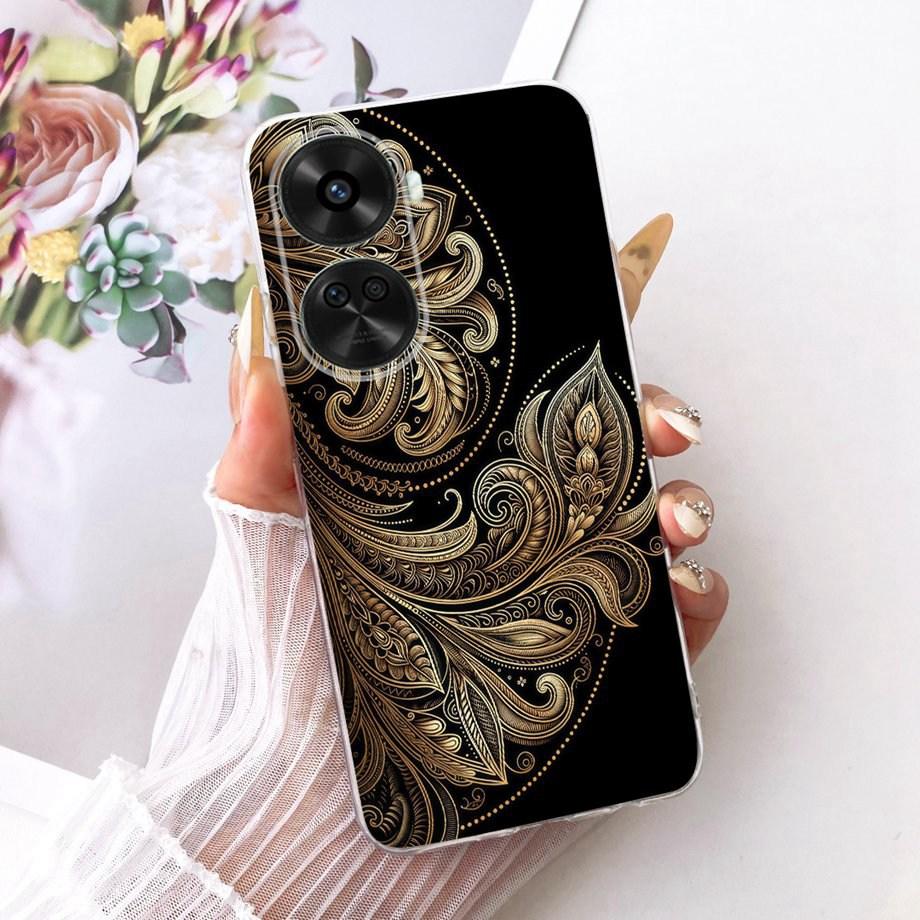 Für Huawei Nova 11i 11 Pro Nova 12 SE 11 SE Handyhülle Klar Weicher TPU Stoßfänger Abdeckung Cooles Cartoon Luxus Schmetterling Blume Funda