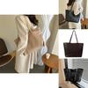 Trendy Fashionable Casual Large Capacity Tote Bag For Women Stylish Design In Black And Brown