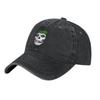 Retro Misfits Green Skull Logo Baseball Cap Men Women Distressed Washed Snapback Cap  Outdoor Activities  Adjustable Hats Cap