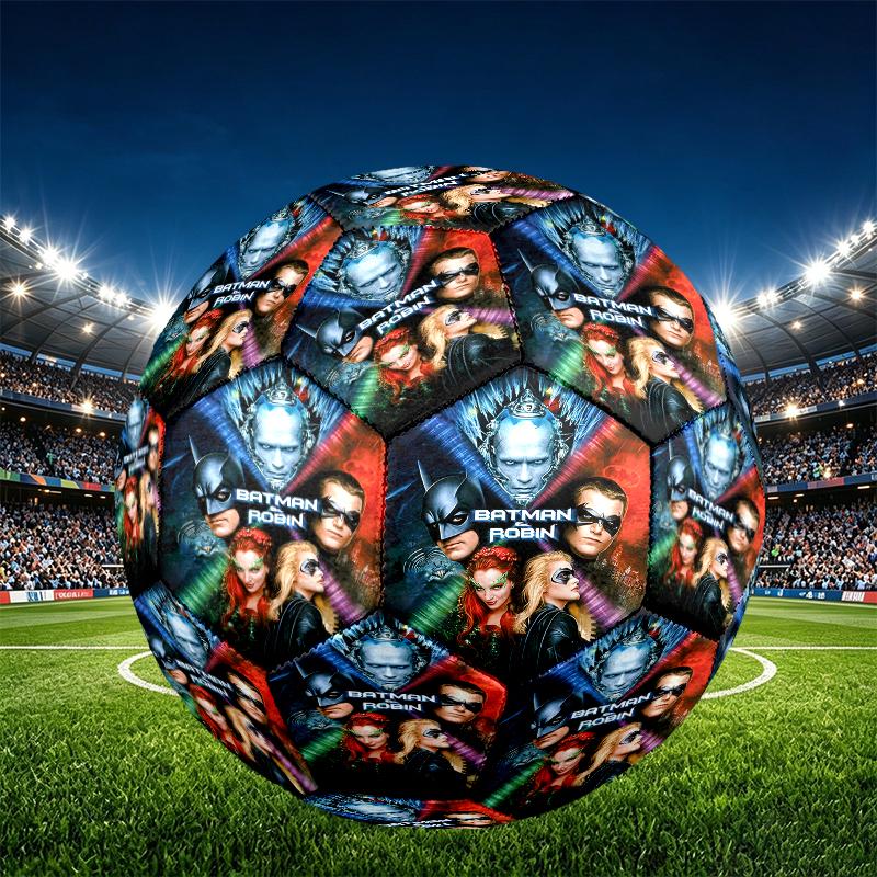 Batman Print Size 5 Soccer Ball, PU Wear Resistant Football for Match Training and Daily Practice, Birthday Gift for Soccer Fans