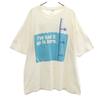 HANES 90s Made In USA Old Message Print Short Sleeve T-shirt Men's Used