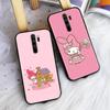 Black Case for Xiaomi Poco X6 X4 M5 M6 F5 F6 C65 C55 C50 C51 C40 Pro Redmi 14C A3X 13C 12C 11T 10A 9C Note 7 6 8A Plus L-10 My Melody