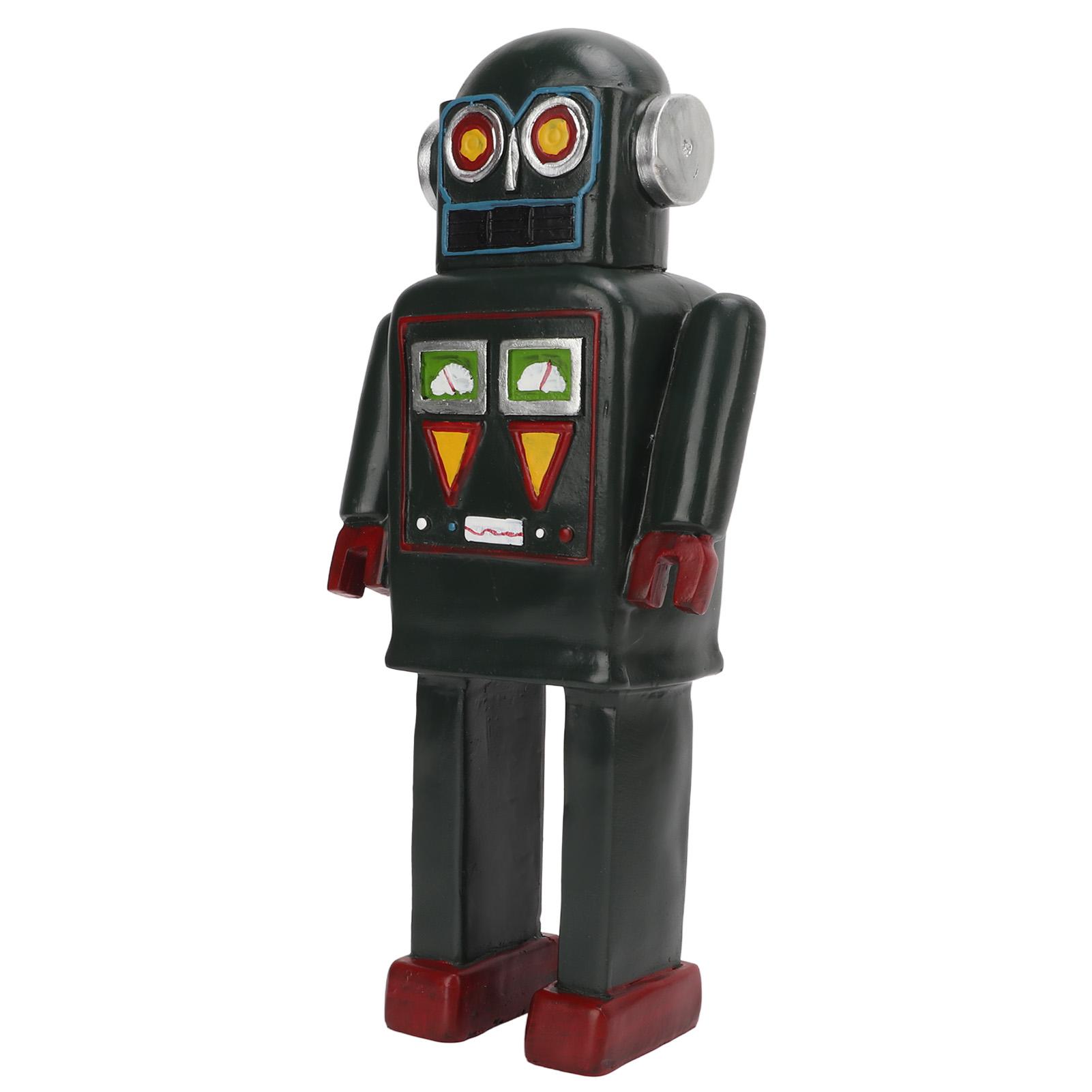 Statua di robot in stile europeo, statua di robot retrò, decorazione per tiro, bar, caffetteria, ornamento