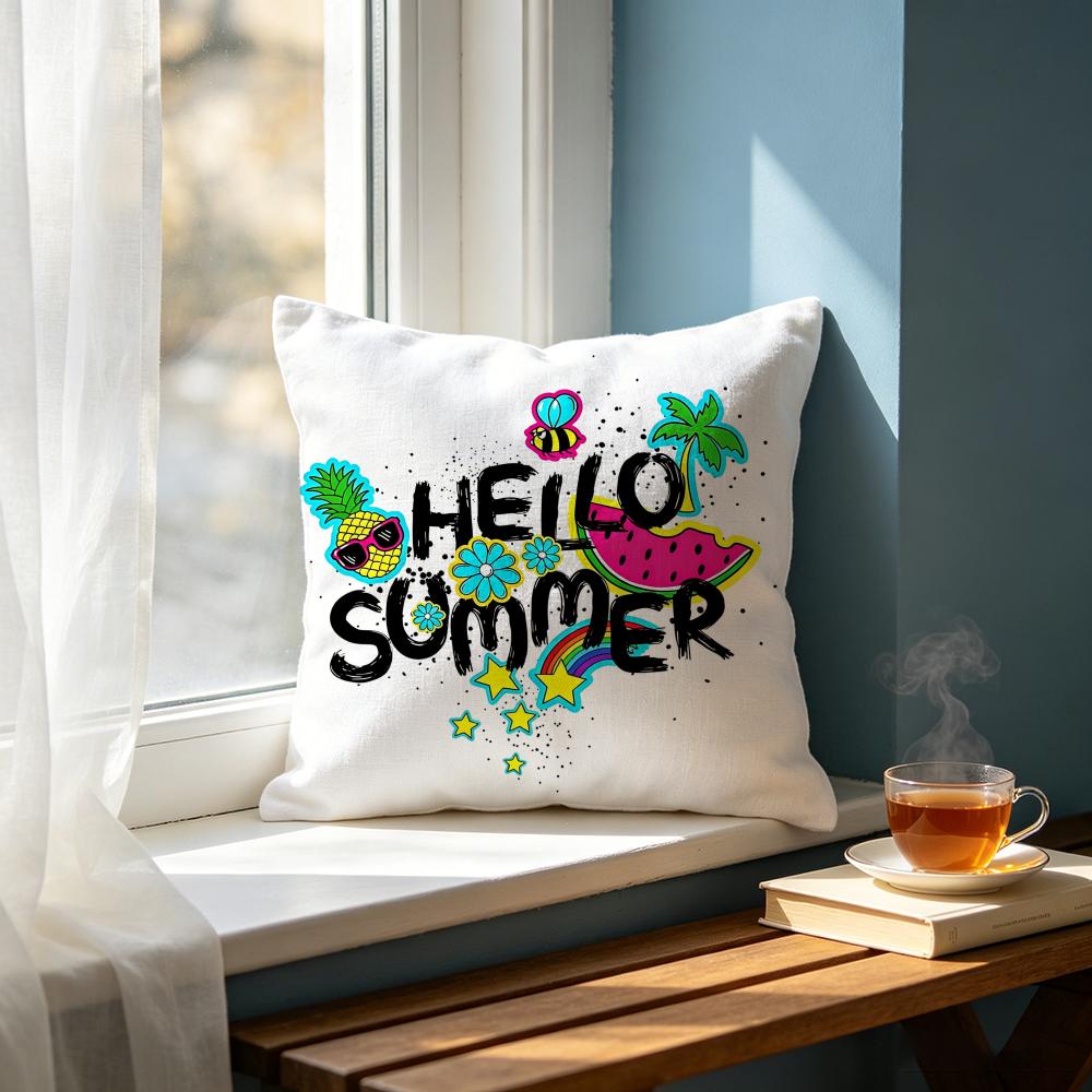 Art PPop Art Text Cushion Cover Cushion Cover Set Pcs X X X Pillowcase Decorative Sofa Home Decor