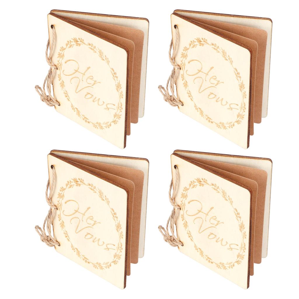 2er Set Hochzeitsheft Jubiläumsbücher Notizbuch Foto-Requisiten Dekoration Geschenk