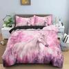 Horse Animal 3D Bedding Double Bed Duvet Cover Set for Adults Soft Home Textile No Sheet Full King Size Decor Bedroom Textile