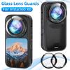 Optical Glass Premium Lens Guard Protective Lens Cap for Insta360 X6 Panoramic Camera Accessories