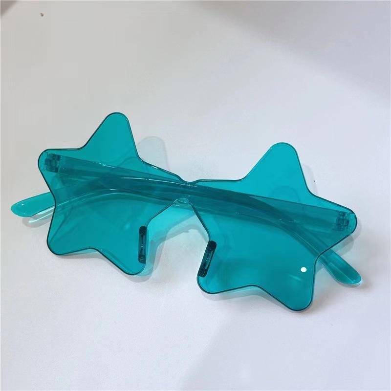 New Borderless Five-Pointed Star Sunglasses Women'S Brand Designer Candy Color Sun Glasses Men'S Outdoor Hip-Hop Eyewear Uv400