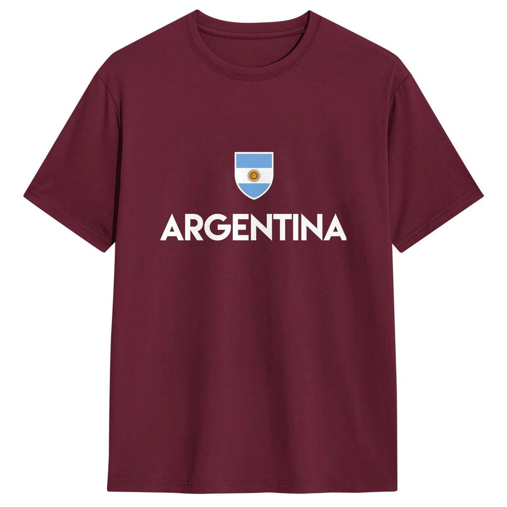 Argentina Flag Cotton Tshirt For Unisexs Beach Classic Tshirts Oneck Fashion Tees Big Size Wholesale Clothes