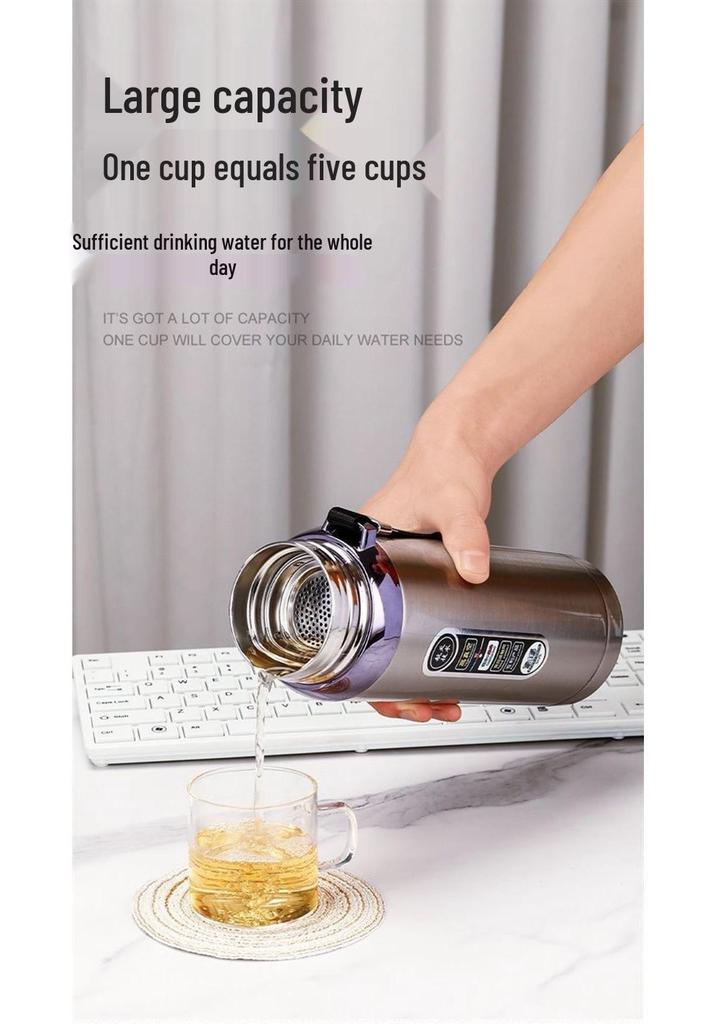 Portable Stainless Steel Insulated Water Cup for Men & Women - Large Capacity, Short, Stout, Ideal for Outdoor Sports & Car Use