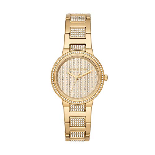 

Женские часы Michael Kors Sofie с кристаллами, корпус из нержавеющей стали с покрытием Rose Gold, модель MK3985 золотой